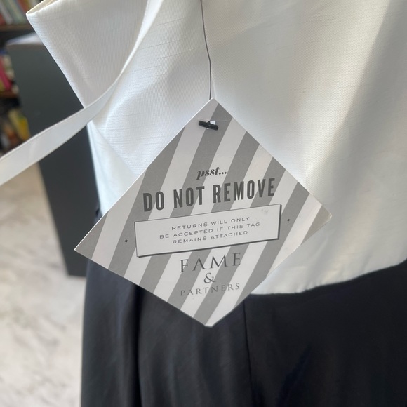 Fame and Partners Dress- black and white gown limited edition - Picture 4 of 5